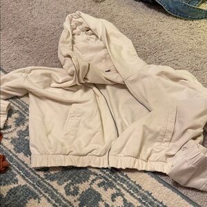 Vuori Women's Cream Bomber Jacket